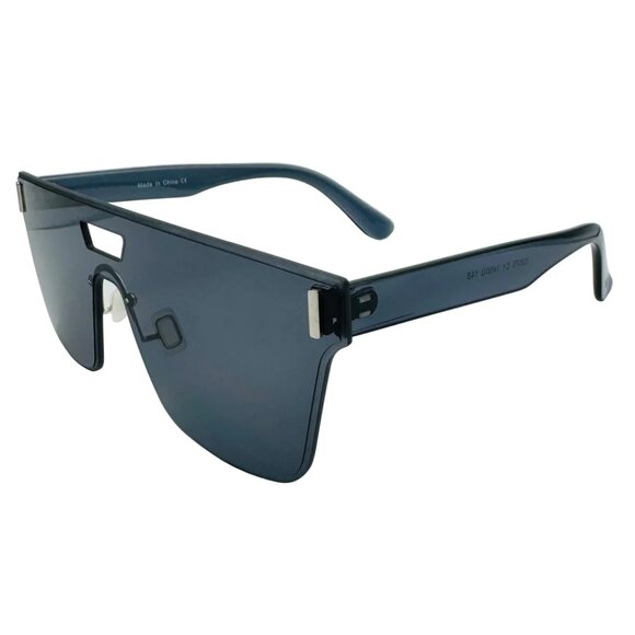 7038 | Black Shield Sunglasses - Picture 2 of 5